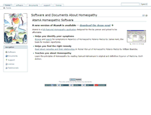 Tablet Screenshot of abouthomeopathy.com